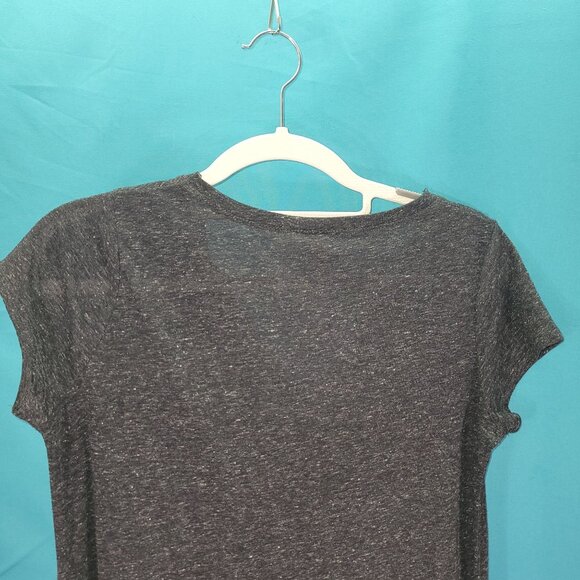 H&M Divided Womens Basic Dress Short Sleeve V-Neck Charcoal Gray Size S - Picture 7 of 8